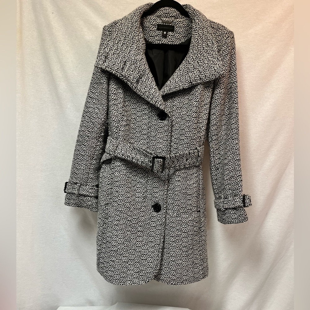 EUC Women’s Worthington Dress coat in medium black and white. #66